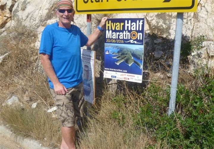 Michael Rüb vor dem Start auf der Lavendelinsel.