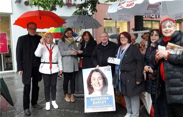 Michael Schwede (v.li.), Wilma Schneider, Jacqueline Bröhl, Petra Elsner, Rudi Frick, Doris Bruch, Gisela Halfen, Renate Schmitt bei der Spendenübergabe. Foto: privat