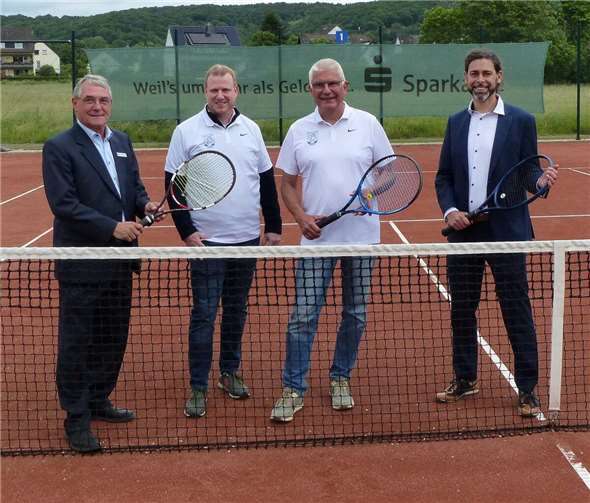 Michael Weltken (KSK AW), Markus Rosendahl (TCBB), Ralf Barnekow (TCBB), Daniel Rüber(KSK AW).  Foto: Marco Seydel