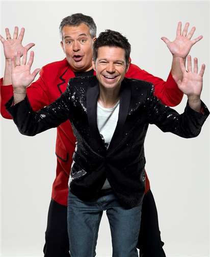 Michael Wirbitzky und Sascha Zeus präsentieren ihr Programm in Montabaur. Klaus J.A. Mellenthin