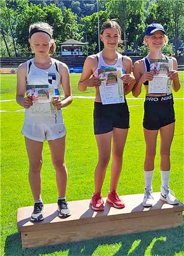 Leichtathleten waren stark Michelle Kopietz gewann den Vierkampf in ihrer Altersklasse. Foto: privat