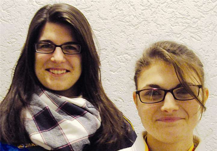 Michelle Mittmann und Katharina Stubbe qualifizierten sich auf den Südwestdeutschen Meisterschaften für die Deutsche Meisterschaft.privat