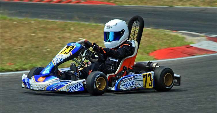 Mika Schmitt auf der Strecke.