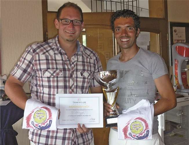 Mike Scharbach und Michael Devesa vom TC Ettringen.privat