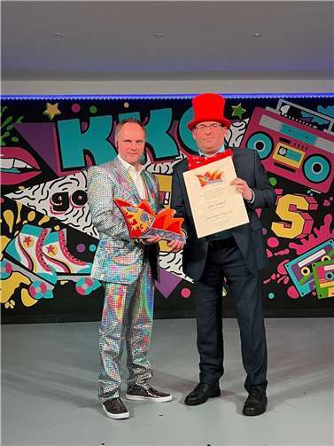 Mike Weiland und Landrat Jörg Denninghoff.  Foto: Rhein-Lahn-Kreis