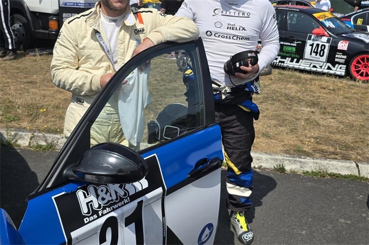 Mikelis und Matiss Metzaks vor dem Start