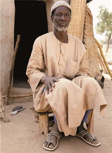 Milchbauer in Burkina Faso.