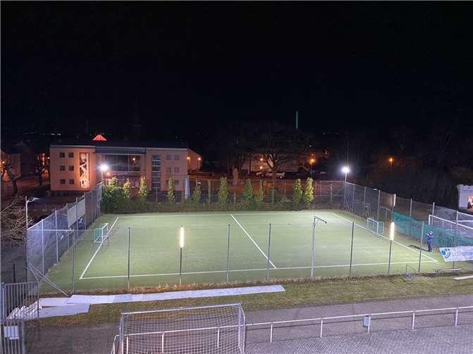 Mini-Spielfeld am LAVA-Dome.