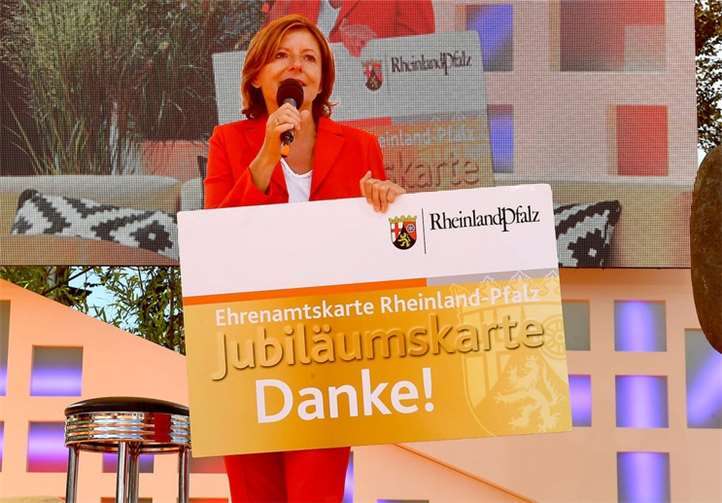 Ministerpräsidentin Malu Dreyer auf dem Ehrenamtstag 2018 in Primasens. Foto: © Staatskanzlei RLP/K. Schäfer