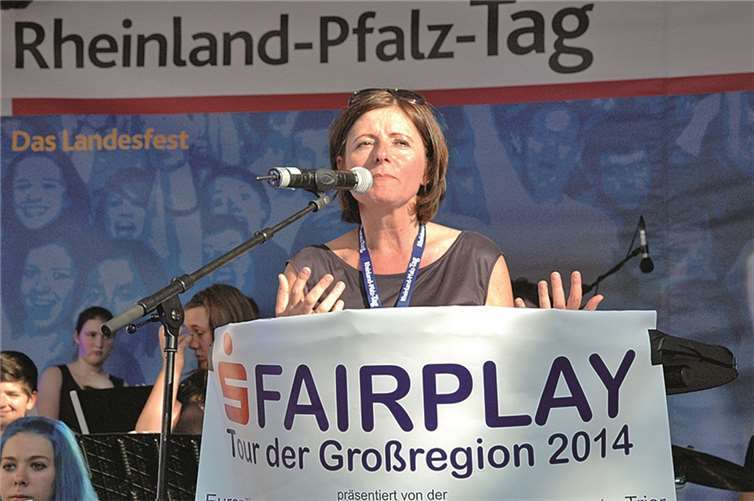 Ministerpräsidentin Malu Dreyer eröffnete die 16. Fairplay-Tour.