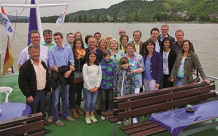 Mit 25 Teilnehmern stellten die Mendiger die größte Gruppe der CDU-Bezirksveranstaltung auf dem Rhein. privat