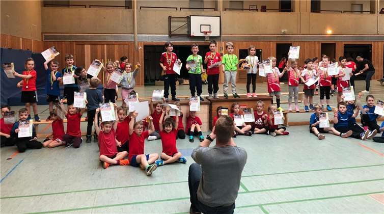 Mit Begeisterung am Start – die jüngsten Sportler der LG Maifeld Pellenz in Andernach. Foto: privat