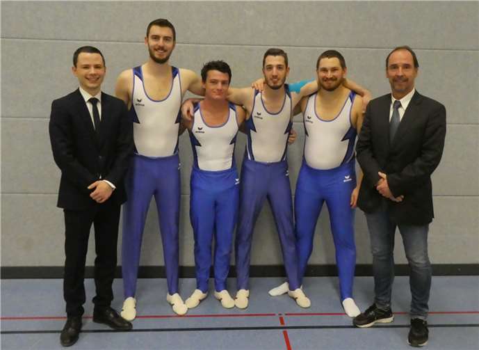 Mit Daniel Wagenleitner, Benedikt Juchem, Lukas Müller und Kevin Henschel waren die Farben der TG durch wettkampferfahrene Turner vertreten. Quellen: TG Polch