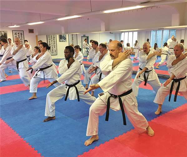Mit Eifer und Selbstdisziplin trainieren die Karateschüler im Dojo Mayen/Mendig. Privat