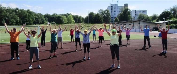 Mit Freude beim Wiedereinstieg auf dem Sportplatz.Foto: privat