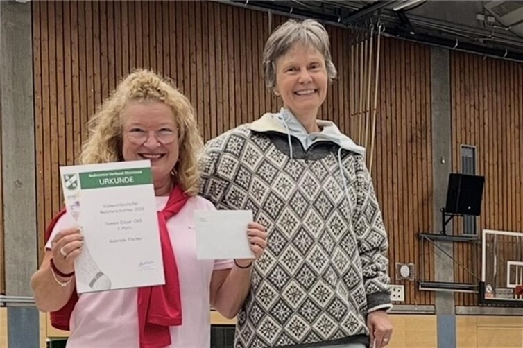 Mit Gold im Einzel und Silber im Doppel und Mixed war Hildegard O`Neill am erfolgreichsten