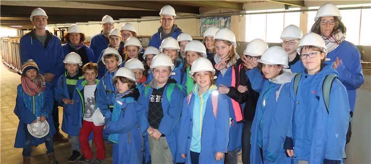 Mit Grubenhelm und Schutzkleidung ging es für die Gruppe 300 Meter tief in den Eickhoffstollen.privat