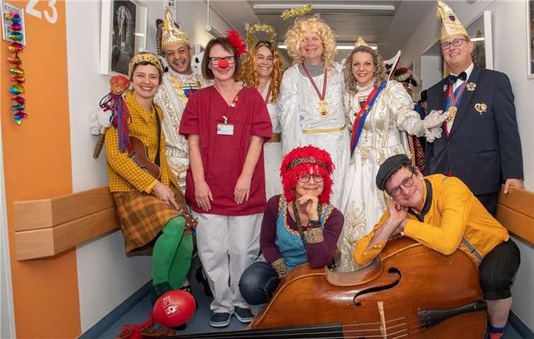 Mit Humor und Frohsinn bereicherten Prinz Richard I. und Bonna Katharina III. den Alltag auf der Palliativstation. Foto: privat
