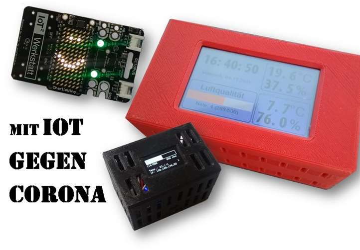Mit IOT gegen Corona.Quelle: Carl Benz Schule Koblenz