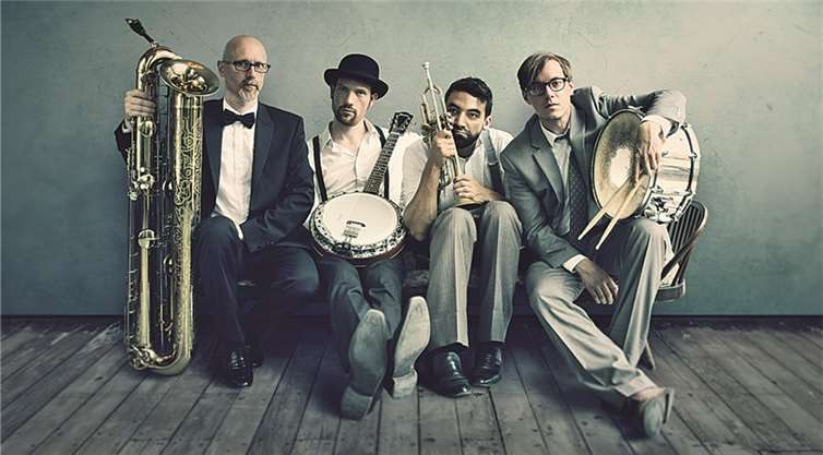 Mit Jazz, Swing und Pop wird die Spitzenband „Whiskydenker“ am 30. Dezember bei der Premiere des Benefiz-Events „Der Weiße Ball“ begeistern. privat