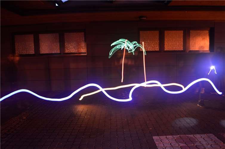 Mit Light Painting entstehen tolle Fotos. Quelle: VG Weißenthurm