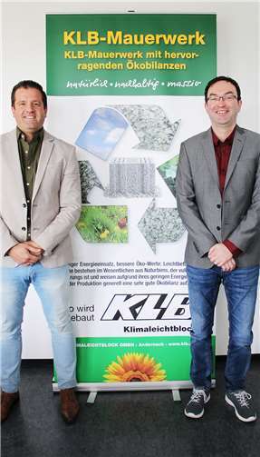 Mit Marco Jungbluth (li.) und Carsten Manns stellt Leichtbeton-Hersteller KLB Klimaleichtblock zwei erfahrene Verkaufsprofis an die Spitze seiner Vertriebsmannschaft.Foto: KLB Klimaleichtblock