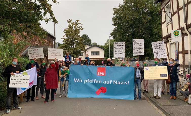 Mit Plakaten machte die SPD auf ihr Anliegen aufmerksam. Foto: privat