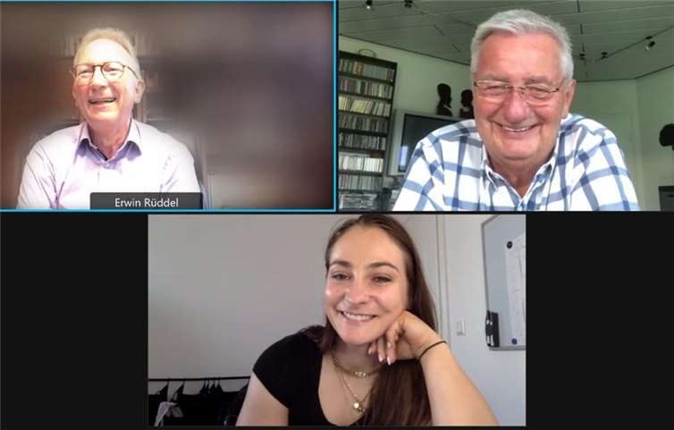 Mit Politik und Sport befassten sich in einem Online-Dialog Erwin Rüddel, Reiner Meutsch und Kristina Vogel. Das gesamte Gespräch ist über facebook abrufbar. Foto: Pierre Fischer / Team Rüddel