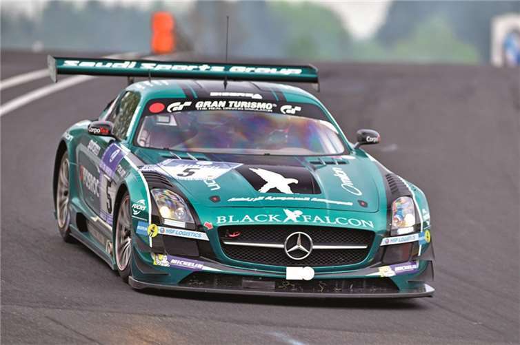 Mit Rang 5 belegte der Flügeltürer von Black Falcon das beste Ergebnis der heimischen Teams.