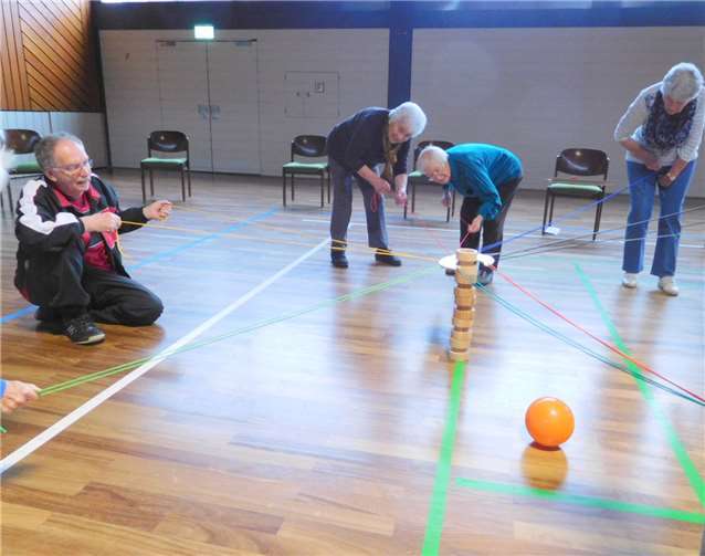 Mit Spielen wird das Geschick trainiert. Privat