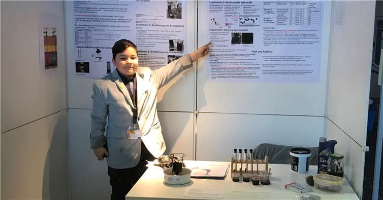 Mit beiden Projekten erreichte er neben einem Sonderpreis den 1. Platz beim Regionalwettbewerb und damit die Teilnahme am Landeswettbewerb am 7./8. Mai in Ingelheim.Foto: privat