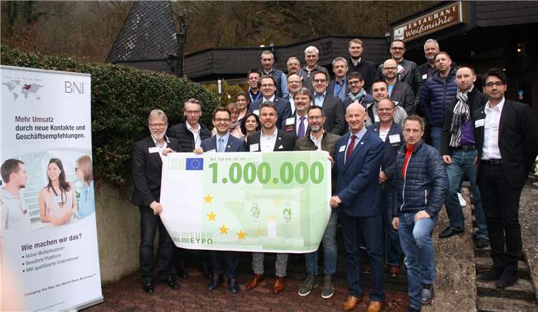 Mit berechtigtem Stolz konnte die BNI-Führung im Rahmen einerMitgliederversammlung des Chapters Moselschleife das Knacken der Umsatz-Millionenmarke bekanntgeben.