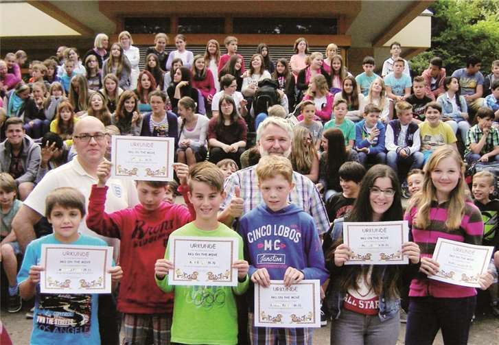 Ehrungen nach erfolgreichem Sponsorenlauf 