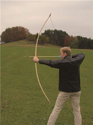 Mit dem Bogen geschossen werden kann im „Alten Steinbruch“.