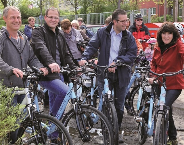 Mit dem Fahrrad konnte man gut von Hof zu Hof fahren.