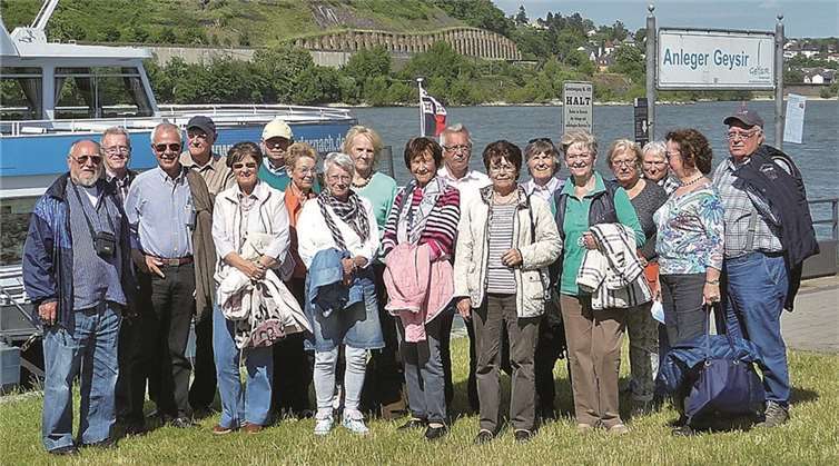 Mit dem Geysir-Schiff fuhren die Swisttaler Senioren zum Namedyer Werth.privat