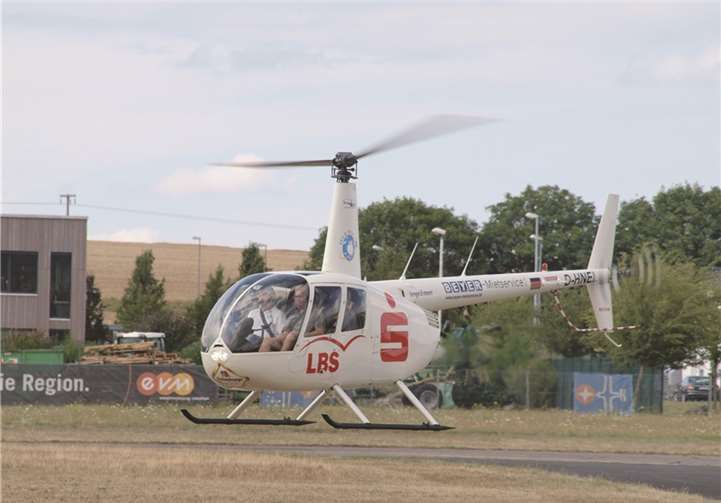 Mit dem Hubschrauber konnte man die Moselregion überfliegen. US