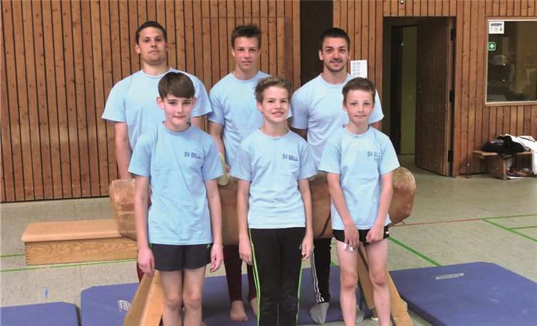 Mit dem Start durften die Turner des SV Bell mehr als zufrieden sein.privat