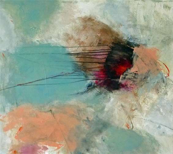 „Mit dem Sturm“ ein Werk von Barbara Kroke aus dem Jahr 2013Kufo