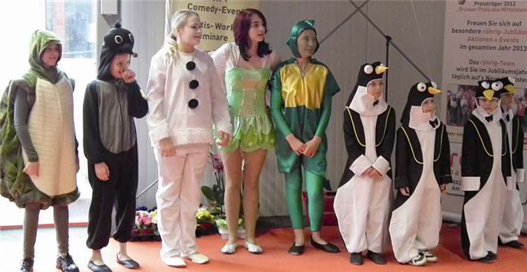 Mit dem Tanz „Tabaluga“ begeisterten die Kinder und Jugendlichen das Publikum. privat