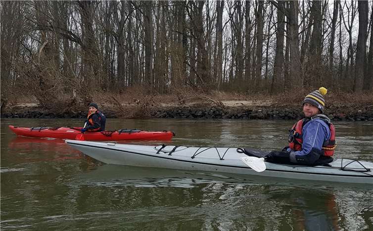 Mit dem Wind im Rücken ging es den Rhein runter.