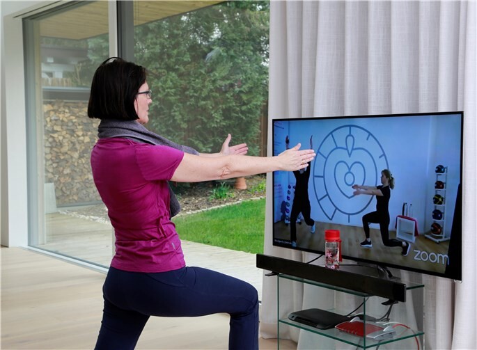 Mit der Aktion #fitteheldinnen motiviert Mrs.Sporty zu mehr Bewegung im Lockdown.Copyright: Mrs.Sporty