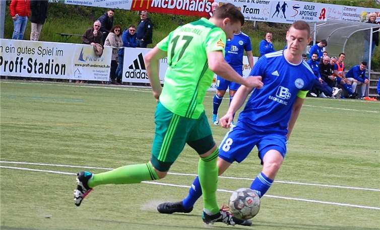 Mit der Auswechslung von Lars Bohm kam ein Bruch ins Mendiger Spiel.