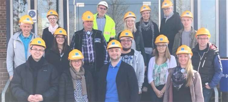 Mit der Besichtigung bei Rasselstein in Andernach besuchten die Jungpolitiker einen der großen Arbeitgeber und Ausbildungsbetriebe im Landkreis Mayen-Koblenz.Foto: privat