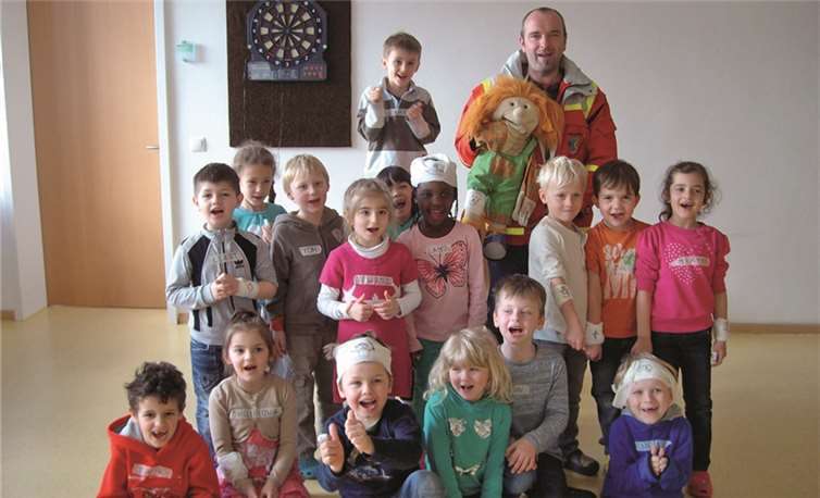 Mit der Handspielpuppe "Paula" war es kinderleicht, Wichtiges über die Erste Hilfe zu erfahren. Kita „Arche Noah“