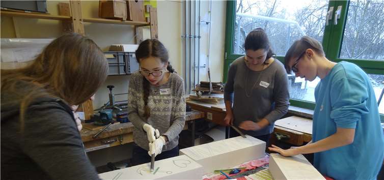 Mit der Klasse 8a nahmen Ytong-Steine völlig neue Formen an.