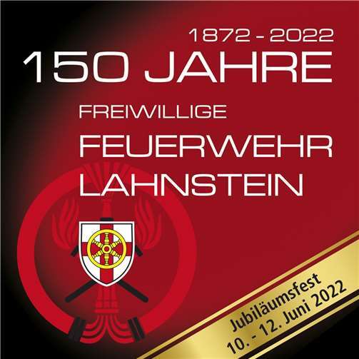 Mit diesem Logo wirbt die Lahnsteiner Feuerwehr in den Medien und sozialen Netzwerken und süpäter auch auf verschiedenen Merchandise-Artikeln für ihren 150. Geburtstag. Foto/Logo: Mathias Hamm