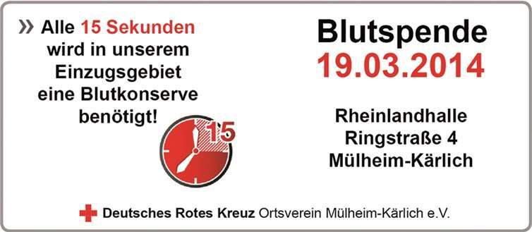 Mit diesem Plakat wirbt der DRK-Ortsverein Mülheim-Kärlich.privat