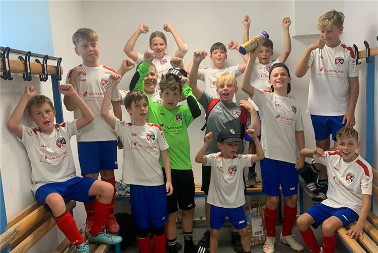 Mit diesem verdienten Sieg sichert sich die JSG Maifeld-Elztal D2 nicht nur die ersten drei Punkte, sondern auch vorläufig die Tabellenführung.  Foto: privat