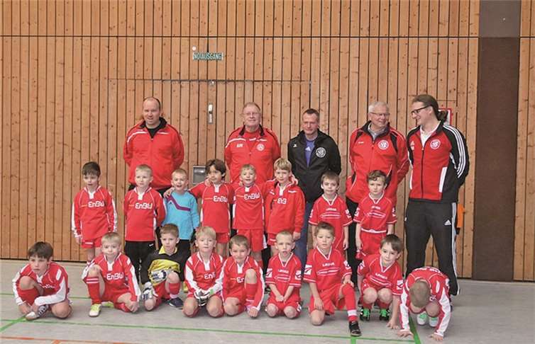 Mit drei Teams starteten die Bambini der JSG Maifeld in das Turnier.privat